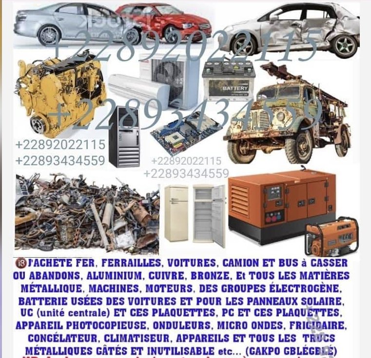 Vignette 2 : Achat voitures gâtées et ferrailles