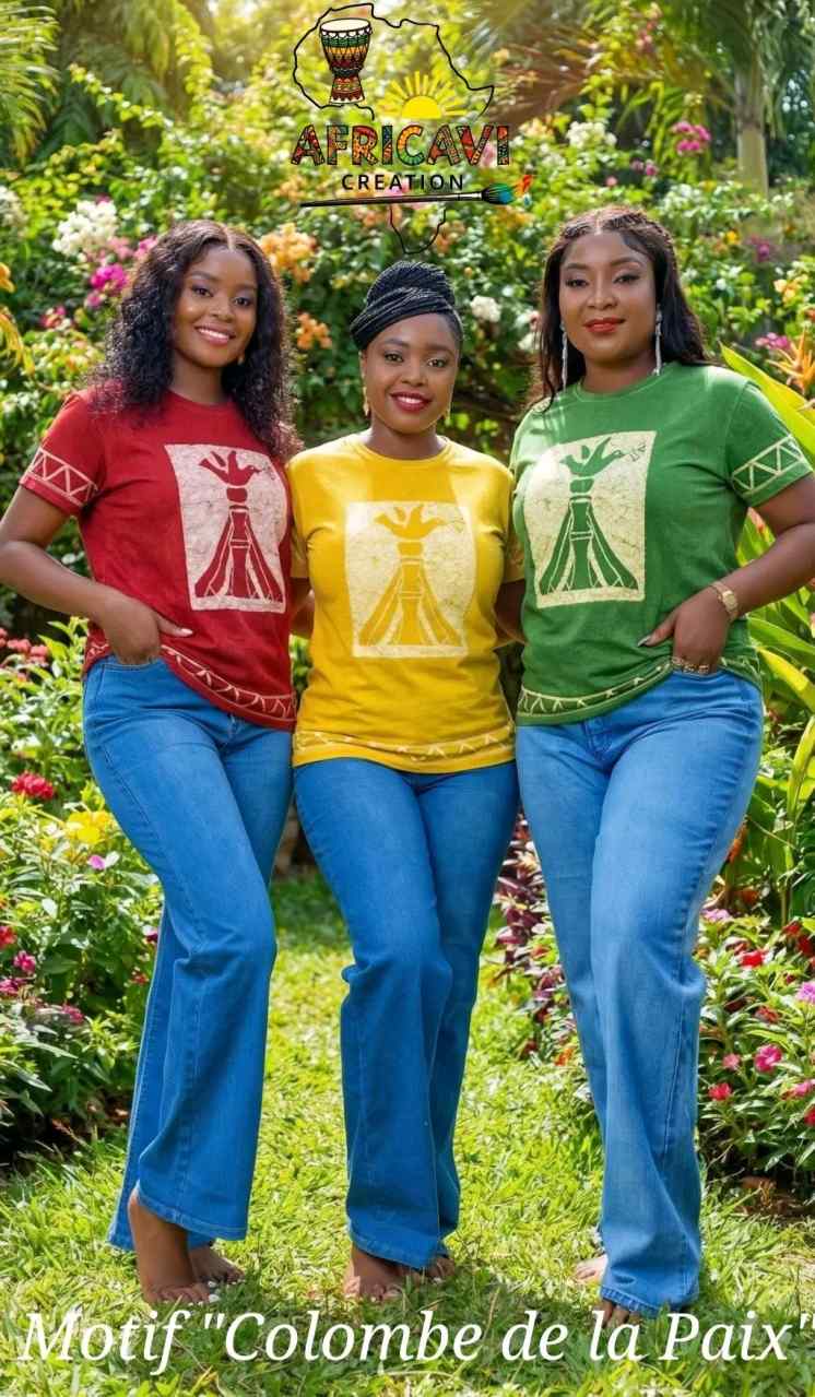 Vignette 2 : Tshirt artisanale batiks